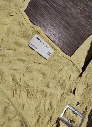 Asos design сукня- сарафан з фактурної тканини м5 фото