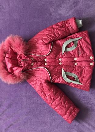 Зимний комбинезон+куртка на девочку2 фото