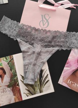 Акція від 3х шт хлопковые трусики стринги тонги м,хл,ххл victoria's secret виктория сикрет вікторія сікрет оригинал4 фото