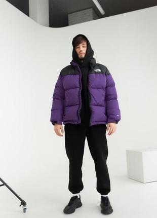 Пуховик тнф з вишитим логотипом в стилі tnf the north face якісний водовідштовхуючий до -252 фото