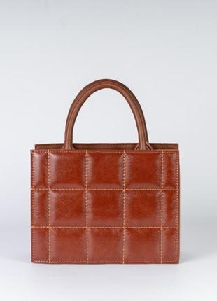 Жіноча сумка руда сумка середнього розміру стьобана сумка тоут квадратна сумка класична сумка