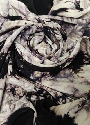 Большой шелковый платок шаль палантин батик /7487/4 фото