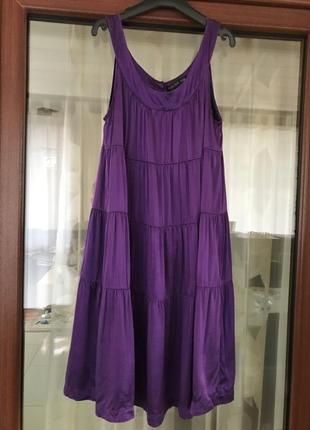 Платье фирменное стильное модное шёлк tricot silk размер sили 36