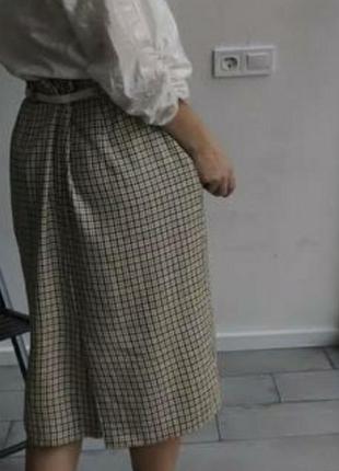 Юбка в клвтинку міді 48-50