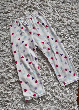Флисовые пижамные штаны для дома на 5-6 лет