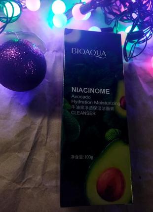 Пенка для умывания bioaqua niacinome avocado cleanser с экстрактом авокадо