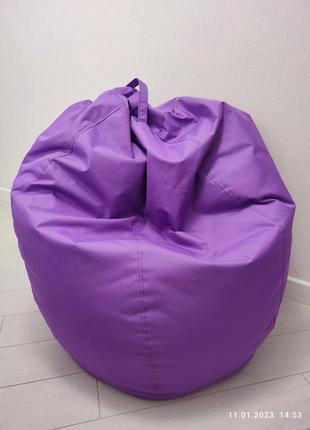 Кресло-мешок форма "груша", размер xxl (130*100), фиолетовий2 фото