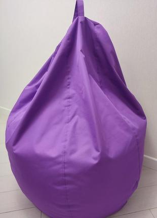 Кресло-мешок форма "груша", размер xxl (130*100), фиолетовий3 фото