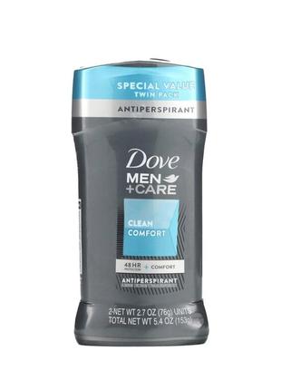 Dove men care clean comfort  дезодорант антиприсперант  1+1 по 76 грамм каждый