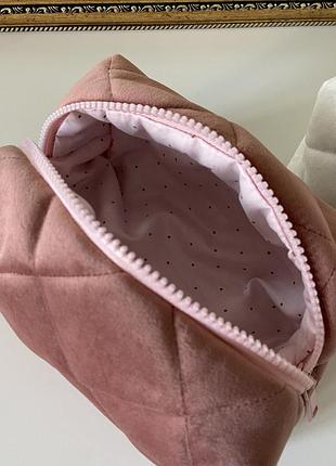 Косметичка ручной работы в цвете бархатная роза