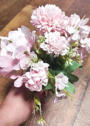 Букет набір квітка троянди рози штучний букет інтер'єрний