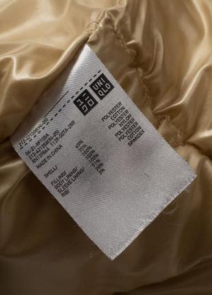 Uniqlo u padded oversized parka coats beige женский пуховик парка8 фото