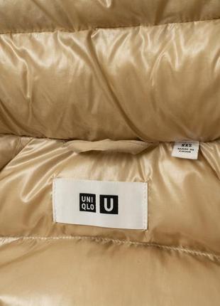 Uniqlo u padded oversized parka coats beige женский пуховик парка5 фото