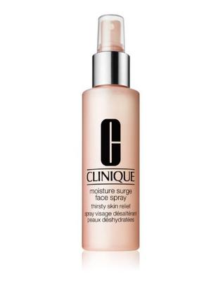 Спрей для обличчя зволожуючий для всіх типів шкіри clinique moisture surge face spray, 125 мл