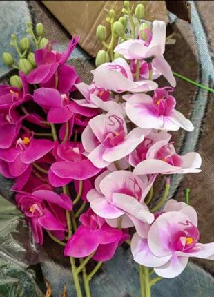 Букет набор цветок орхидея искусственный букет интерьерный4 фото