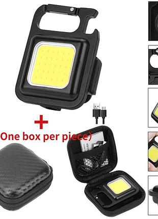 Фонарик многофункциональный мощный аккумуляторный фонарик led mini фонарик брелок, магнит, карабин, открывалка