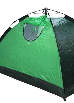 Автоматическая палатка 4-х местная 2х2м зеленая2 фото