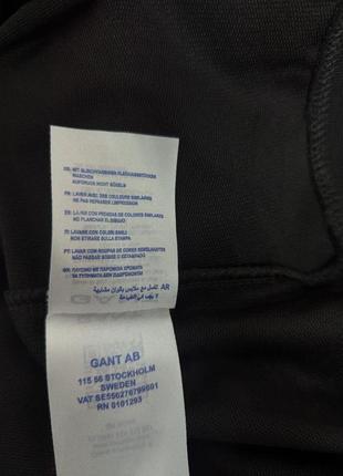 Світшот gant чорний чоловічий / якісні кофти на чоловіка в чорні гент4 фото