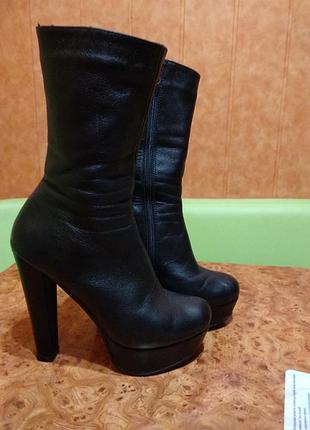 Супер чобітки весна-осінь. натуральна шкіра! 36р.