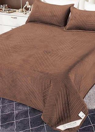 Велюровое покрывало 220*240 двухстороннее