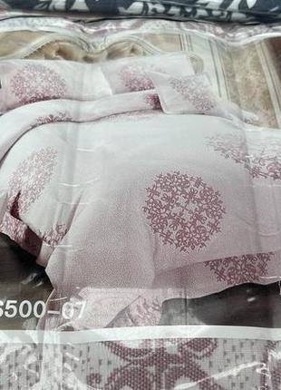 Красивое и нежное постельное белье комплект орнаинт евро размер4 фото
