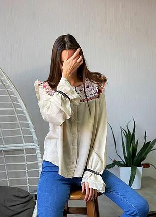 Вышиванка из льна