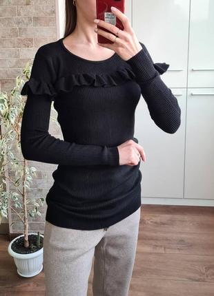 Теплий м'який кашеміровий светр гольф кашемір шовк у рубчик m.b.21 collection