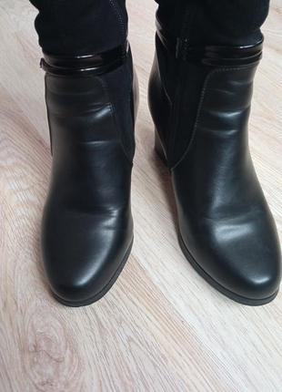 Жіночі зимові чоботи чорні 36 розмір устілка 23 см ❄️3 фото