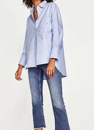 Сорочка zara оверсайз xs