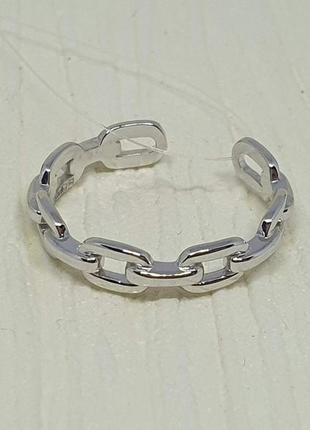 Серебряное незамкнутое кольцо. артикул 2814с