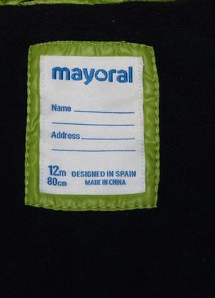 Теплая демисезонная куртка mayoral на 1 год4 фото