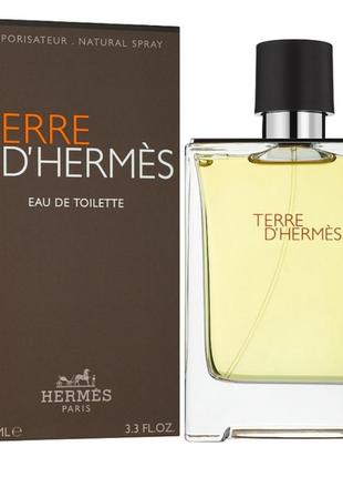 Hermes terre d'hermes туалетная вода 100 ml гермес терра херс ьере де хермес парфюмерия мужская2 фото