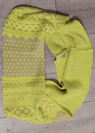 Яскравий молодіжний теплий шарф *снуд next (34см на 83х2 см)3 фото