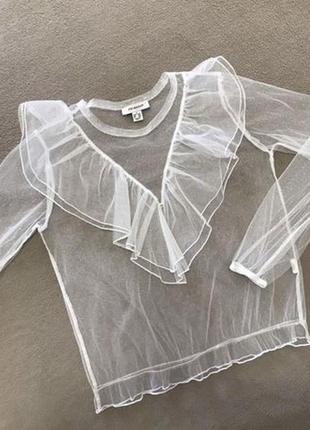 Прозрачная блуза оргонза,боузка тюль фатин8 фото