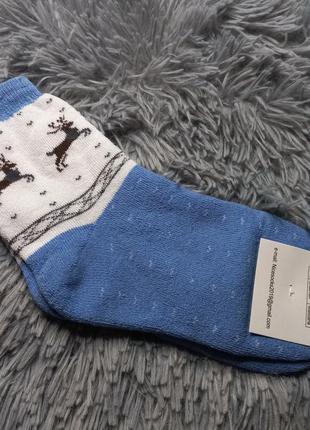 Теплі зимові вовняні шкарпетки термо 36-404 фото
