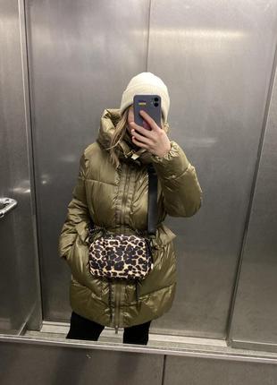 Пуховик оверсайз подовжений zara
