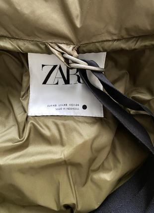 Пуховик оверсайз подовжений zara3 фото