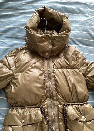 Пуховик оверсайз подовжений zara6 фото