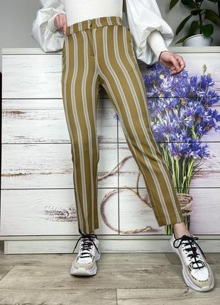 Прямые брюки в полоску 1+1=3