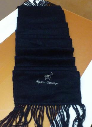 Шарф🧣синий теплый мягкий камарго альпака scarf camargo alpaca перу🇵🇪2 фото