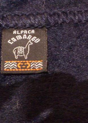 Шарф🧣синий теплый мягкий камарго альпака scarf camargo alpaca перу🇵🇪 5