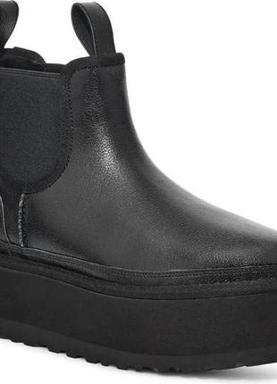 Нові шкіряні черевики neumel platform chelsea boot ugg / угг