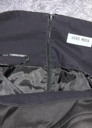 Стильная чёрная юбка  бренд vero moda3 фото