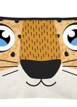 Нова забавна косметичка органайзер для косметики і різного леопард кіт для дівчини4 фото