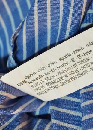 Стильная блуза в полоску с свободными кружевными рукавами от zara рубашка8 фото