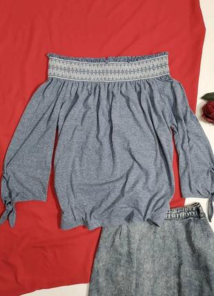 ❤️ блузочка на плечі з вишивкою