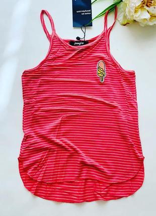 Яскрава майка в білу полосочку. розмір: xs