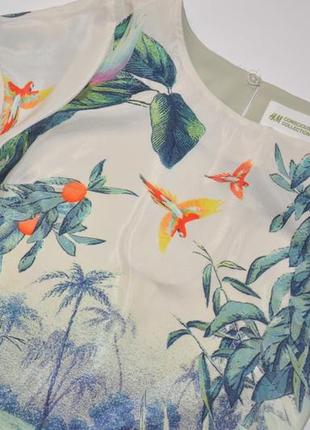 Платье h&m в тропический принт 7
