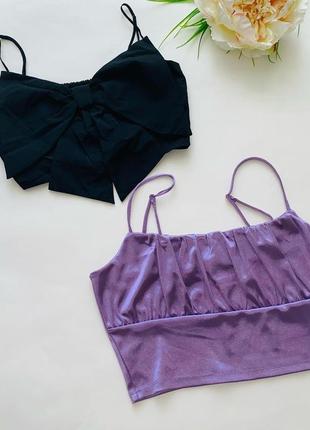 Топ атласний, фіолетового кольору h&m // розмір: m