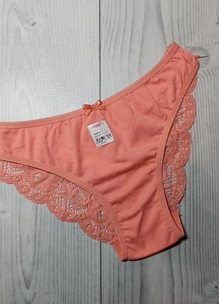 Кружевные мягкие трусики отличного качества, красивые бразилиана трусики с кружевной попой, тм hnx турция